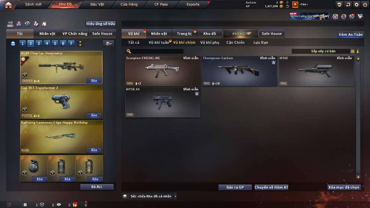 shop acc cf uy tin gia re